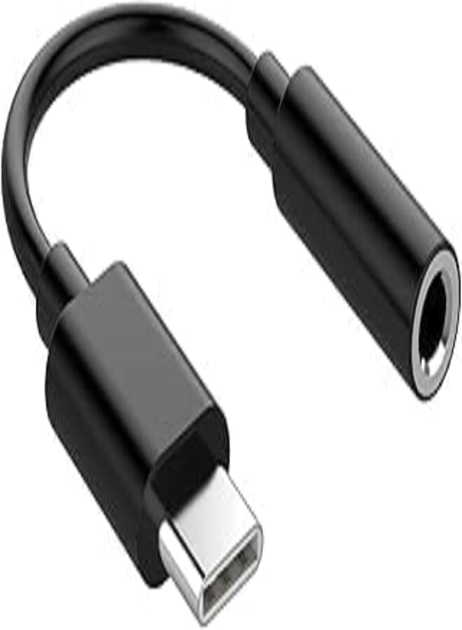Sonix Tech 3.5mm Headphone Jack to USB-C Adapter, Black